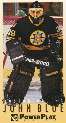 #287 John Blue - Boston Bruins - 1993-94 Fleer PowerPlay Hockey