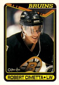 #288 Robert Cimetta - Boston Bruins - 1990-91 O-Pee-Chee Hockey