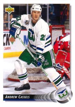 #288 Andrew Cassels - Hartford Whalers - 1992-93 Upper Deck Hockey