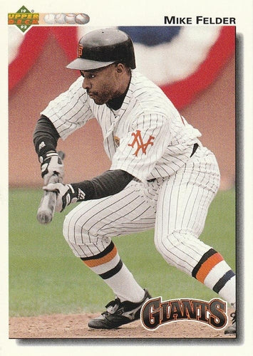 #288 Mike Felder - San Francisco Giants - 1992 Upper Deck Baseball