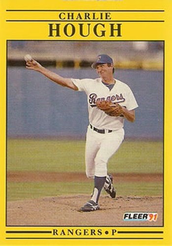 #288 Charlie Hough - Texas Rangers - 1991 Fleer Baseball