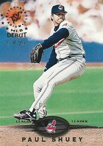 #288 Paul Shuey - Cleveland Indians - 1995 Stadium Club Baseball