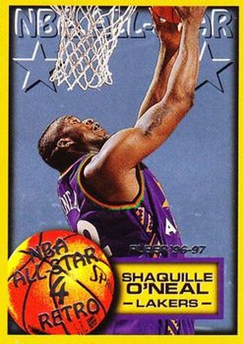 #289 Shaquille O'Neal - Los Angeles Lakers - 1996-97 Fleer Basketball