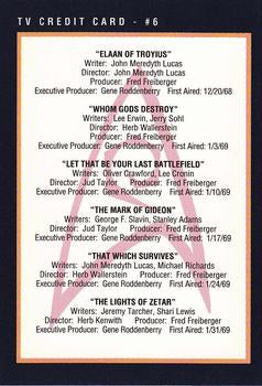 #289 TV Credit Card - #6 - 1991 Impel Star Trek 25th Anniversary