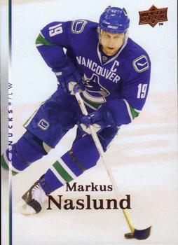 #289 Markus Naslund - Vancouver Canucks - 2007-08 Upper Deck Hockey