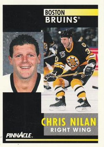 #289 Chris Nilan - Boston Bruins - 1991-92 Pinnacle Hockey