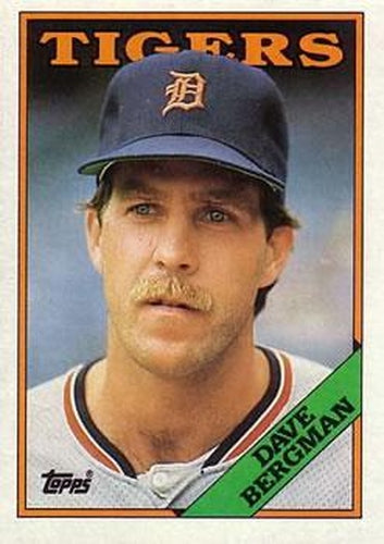 #289 Dave Bergman - Detroit Tigers - 1988 Topps Baseball