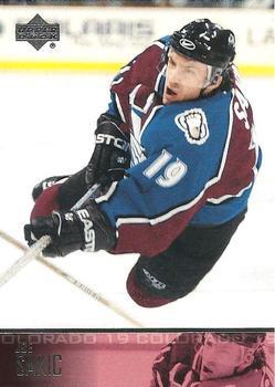 #289 Joe Sakic - Colorado Avalanche - 2003-04 Upper Deck Hockey