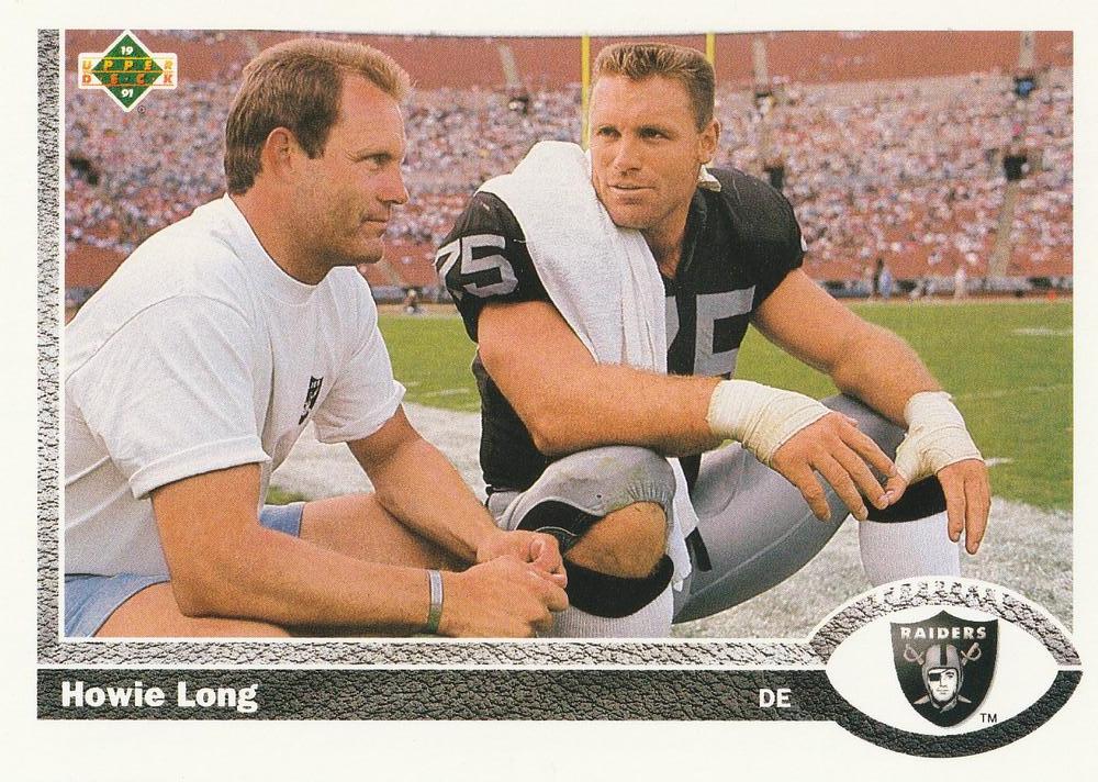 #289 Howie Long - Los Angeles Raiders - 1991 Upper Deck Football
