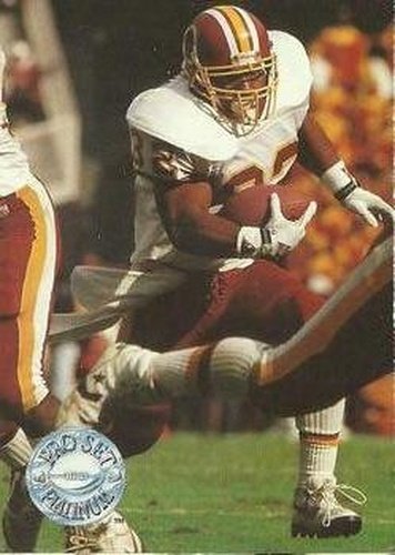 #289 Ricky Ervins - Washington Redskins - 1991 Pro Set Platinum Football
