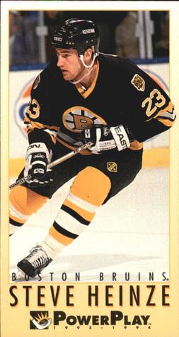 #289 Steve Heinze - Boston Bruins - 1993-94 Fleer PowerPlay Hockey