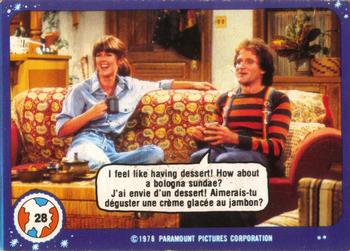 #28 I Feel Like Having Dessert! How About a Bologna Sundae? - 1978 O-Pee-Chee Mork & Mindy
