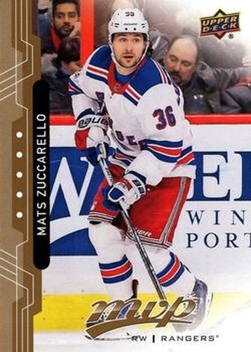 #28 Mats Zuccarello - New York Rangers - 2018-19 Upper Deck MVP Hockey