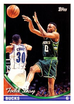 #28 Todd Day - Milwaukee Bucks - 1993-94 Topps Basketball
