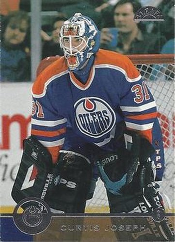 #28 Curtis Joseph - Edmonton Oilers - 1996-97 Leaf Hockey