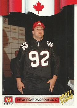 #28 Denny Chronopoulos - Ottawa Rough Riders - 1992 All World CFL Football