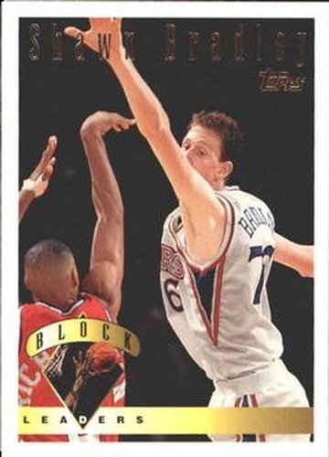#28 Shawn Bradley - Philadelphia 76ers - 1995-96 Topps Basketball