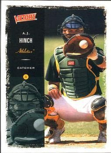 #28 A.J. Hinch - Oakland Athletics - 2000 Upper Deck Victory Baseball