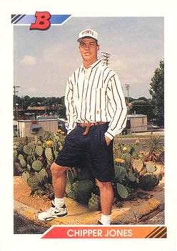 #28 Chipper Jones - Atlanta Braves - 1992 Bowman Baseball