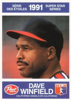#28 Dave Winfield - California Angels - 1991 Post Canada Super Star Series Baseball