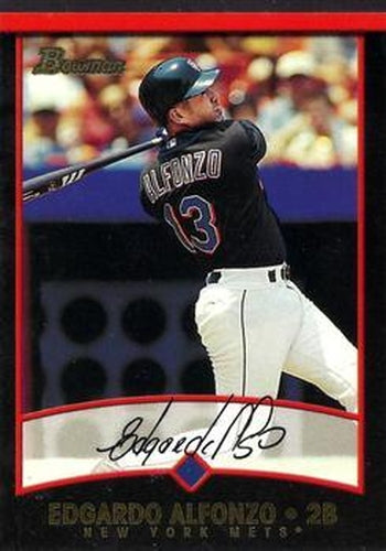 #28 Edgardo Alfonzo - New York Mets - 2001 Bowman Baseball