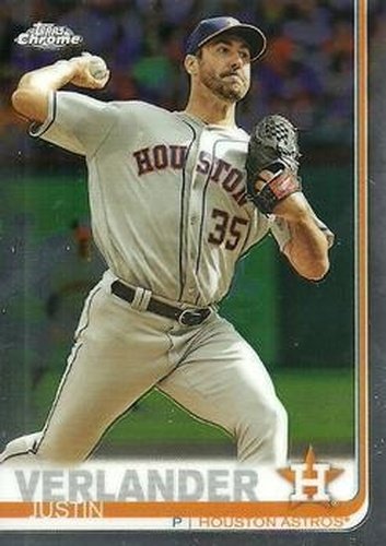#28 Justin Verlander - Houston Astros - 2019 Topps Chrome Baseball
