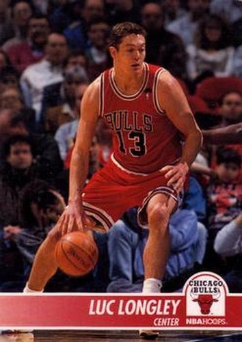#28 Luc Longley - Chicago Bulls - 1994-95 Hoops Basketball