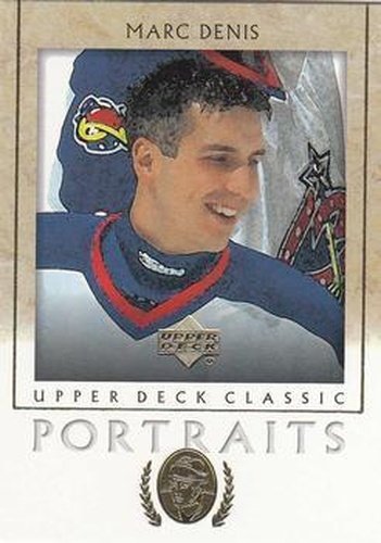 #28 Marc Denis - Columbus Blue Jackets - 2002-03 Upper Deck Classic Portraits Hockey