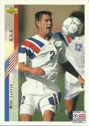 #28 Mike Lapper - USA - 1994 Upper Deck World Cup Contenders English/Spanish Soccer