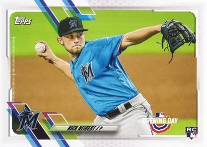 #28 Nick Neidert - Miami Marlins - 2021 Topps Opening Day Baseball