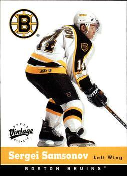 #28 Sergei Samsonov - Boston Bruins - 2000-01 Upper Deck Vintage Hockey