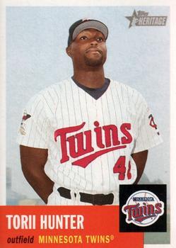 #28 Torii Hunter - Minnesota Twins - 2002 Topps Heritage Baseball