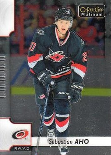 #28 Sebastian Aho - Carolina Hurricanes - 2017-18 O-Pee-Chee Platinum Hockey