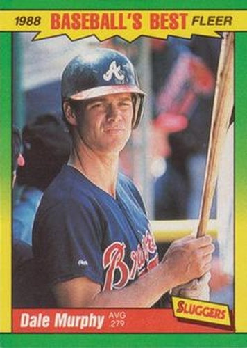 #28 Dale Murphy - Atlanta Braves - 1988 Fleer Baseball's Best Sluggers vs Pitchers