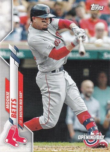 #28 Mookie Betts - Boston Red Sox - 2020 Topps Opening Day Baseball
