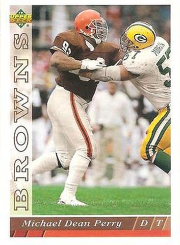 #290 Michael Dean Perry - Cleveland Browns - 1993 Upper Deck Football