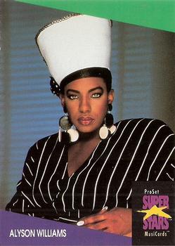 #290 Alyson Williams - 1991 Pro Set SuperStars MusiCards