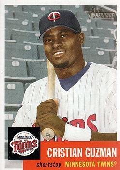 #290 Cristian Guzman - Minnesota Twins - 2002 Topps Heritage Baseball