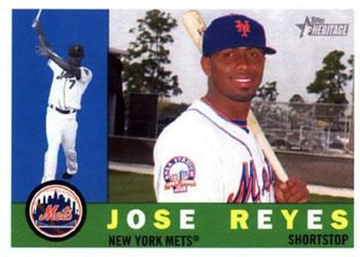 #290 Jose Reyes - New York Mets - 2009 Topps Heritage Baseball