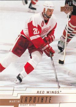 #290 Martin Lapointe - Detroit Red Wings - 2000-01 Upper Deck Hockey