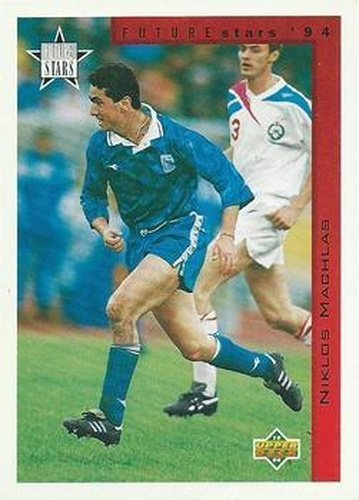 #290 Nikos Machlas - Greece - 1994 Upper Deck World Cup Contenders English/Spanish Soccer