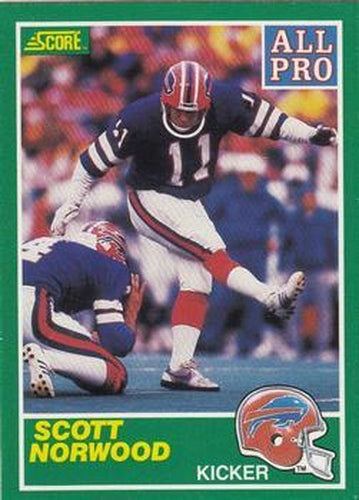 #290 Scott Norwood - Buffalo Bills - 1989 Score Football
