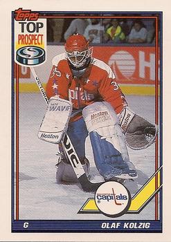 #290 Olaf Kolzig - Washington Capitals - 1991-92 Topps Hockey