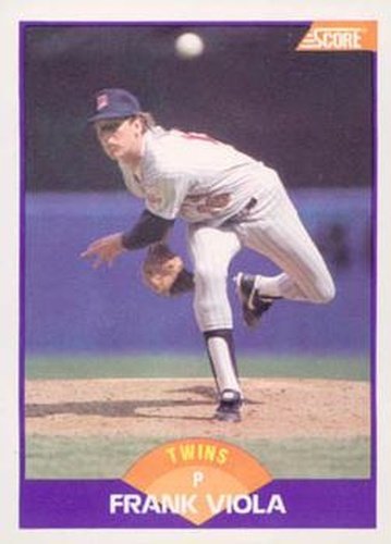 #290 Frank Viola - Minnesota Twins - 1989 Score Baseball