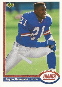 #290 Reyna Thompson - New York Giants - 1991 Upper Deck Football