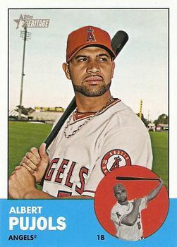 #290a Albert Pujols - Los Angeles Angels - 2012 Topps Heritage Baseball