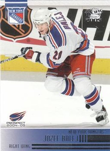 #291 Jozef Balej - New York Rangers - 2004-05 Pacific Hockey