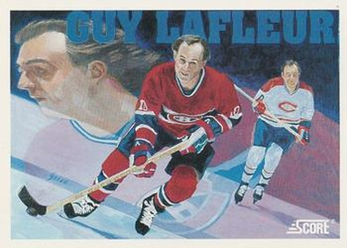 #291 Guy Lafleur Tribute Speed and Grace - Montreal Canadiens - 1991-92 Score Canadian Bilingual Hockey