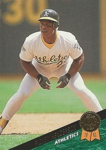 #291 Rickey Henderson - Oakland Athletics - 1993 Leaf Baseball