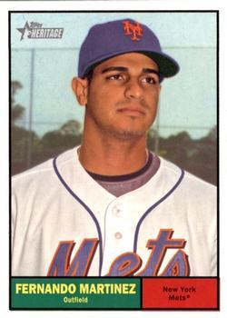 #291 Fernando Martinez - New York Mets - 2010 Topps Heritage Baseball